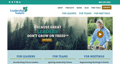 Desktop Screenshot of leadershipnature.com